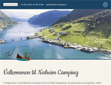 Tablet Screenshot of nesheim-camping.no